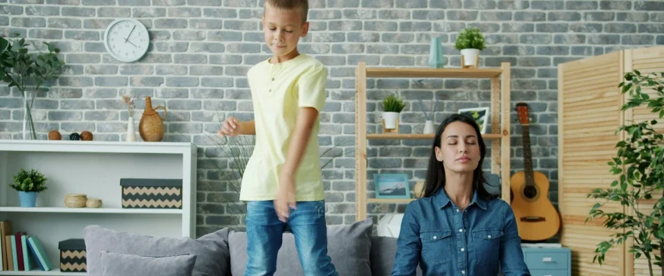 mother stress of her sons behavior