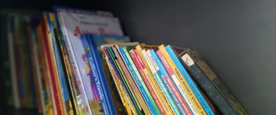 books on the shelf
