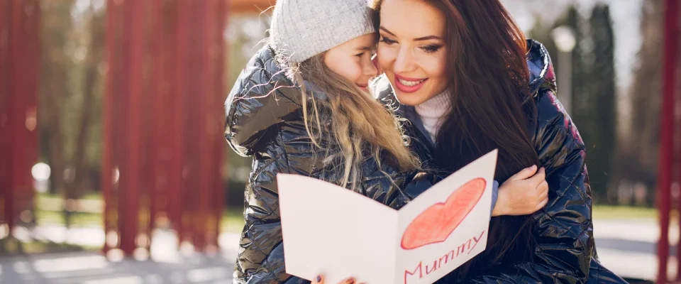 cute stylish family spring park