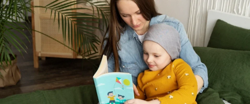 Mom spending time with her child while in therapy